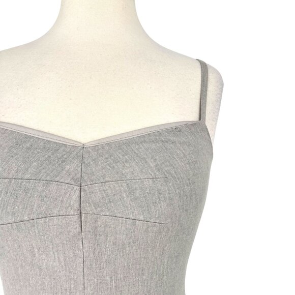 Banana Republic Gray Sleeveless Fitted Sheath Dress Grayy Size 4 - Picture 3 of 13